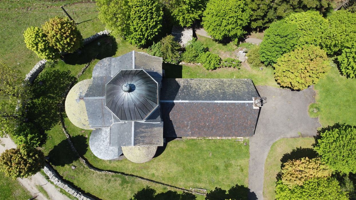 vue aérienne de l’église