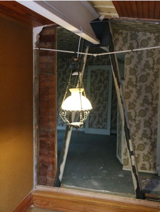 détail d’un des portique en triangle