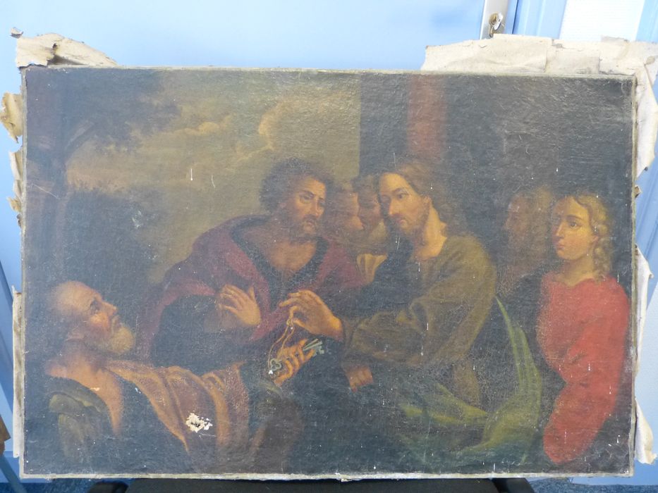 Tableau : Christ remettant les clés à saint Pierre