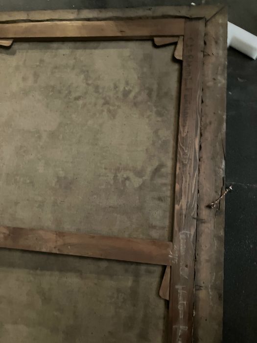 tableau : scènes de la vie et du martyre de saint Crépin et saint Crépinien, détail du revers