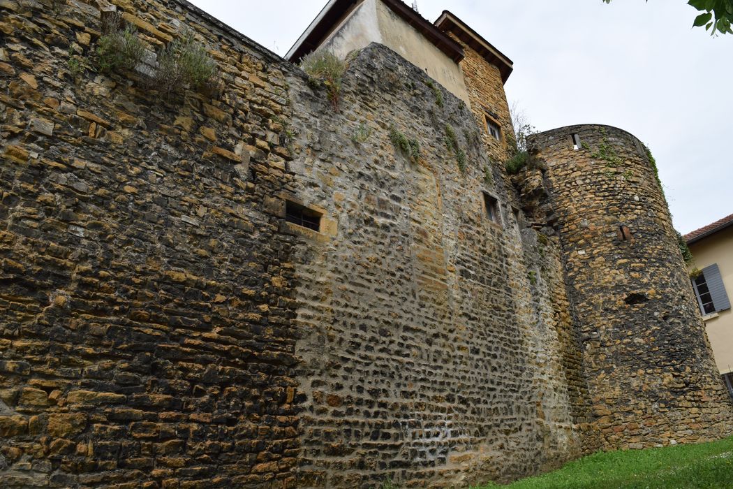 ancien rempart, élévation est