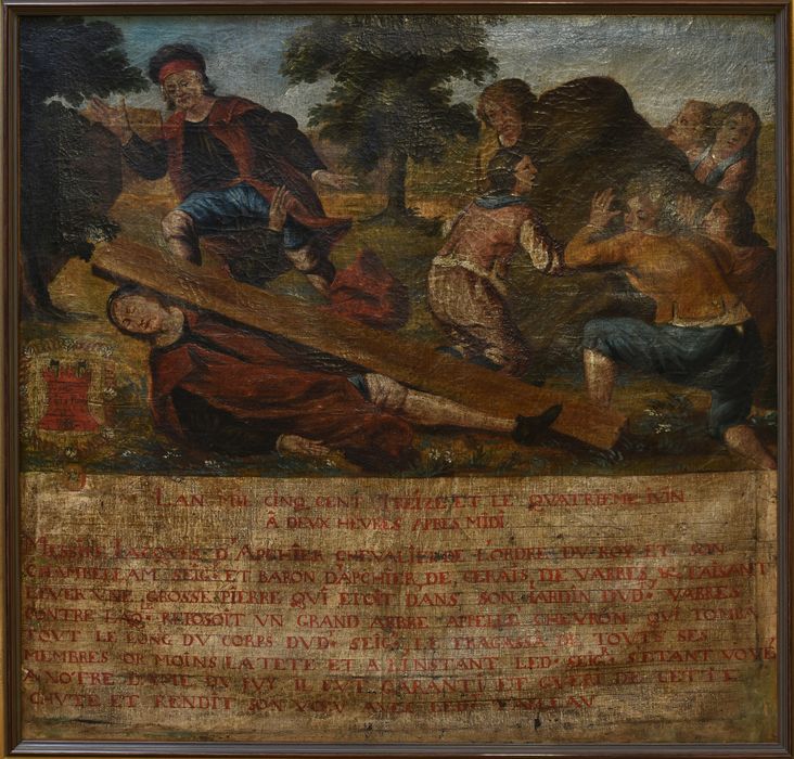 Tableau votif : Voeu du seigneur d'Apchier, vue générale