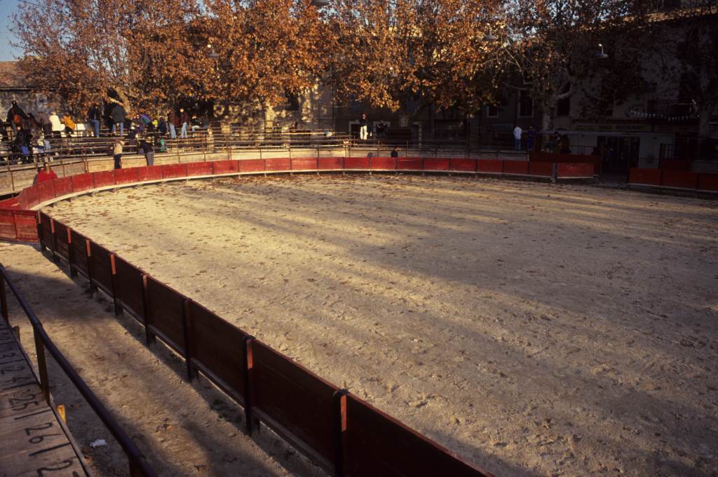 Arènes, piste et contrepiste.