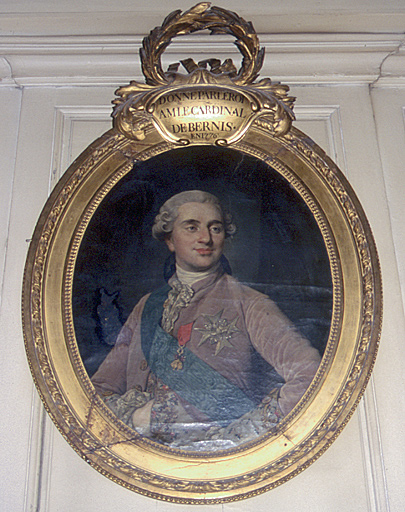 Portrait. Donné par le roi à M. le Cardinal de Bernis en 1776.