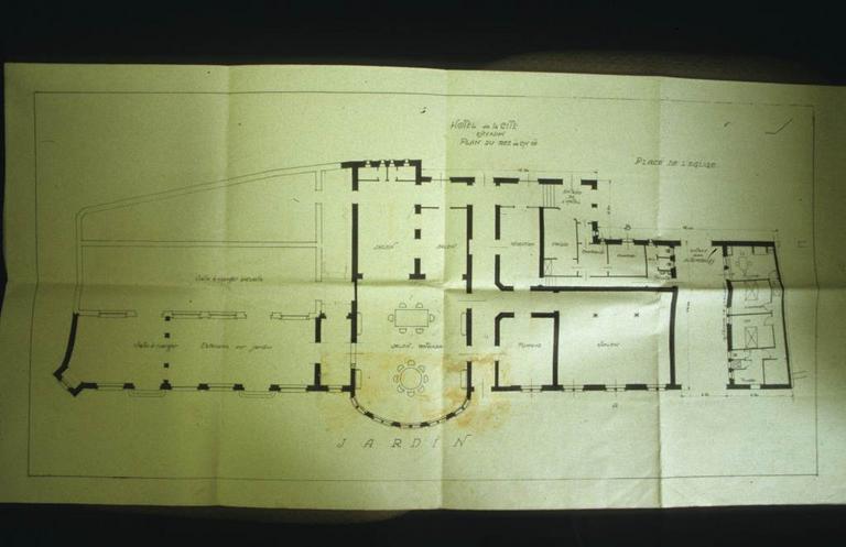 Plan du rez-de-chaussée.