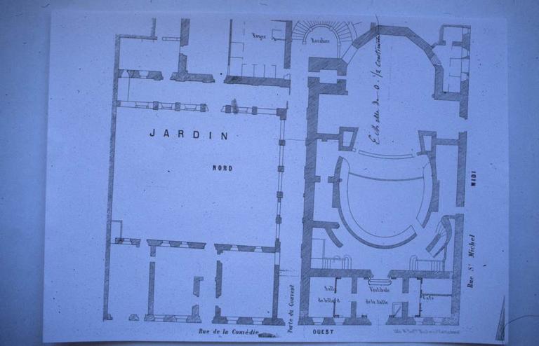 Plan. Modification de l'église du couvent des Jacobins.