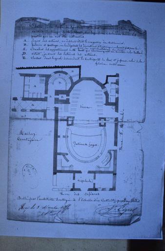 Plan. Modification de l'église du couvent des Jacobins.