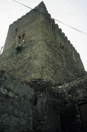 Vue extérieure du donjon.