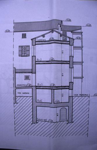 Coupe, architecte Raymond Pauly 1997.