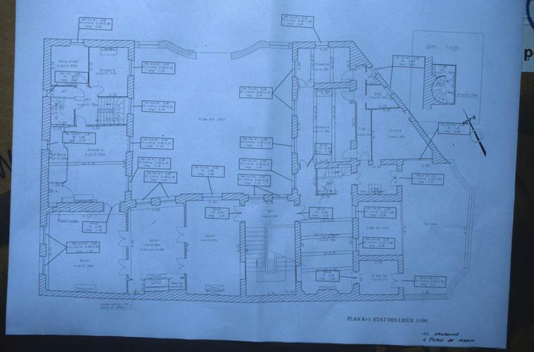 Plan du 1er étage.