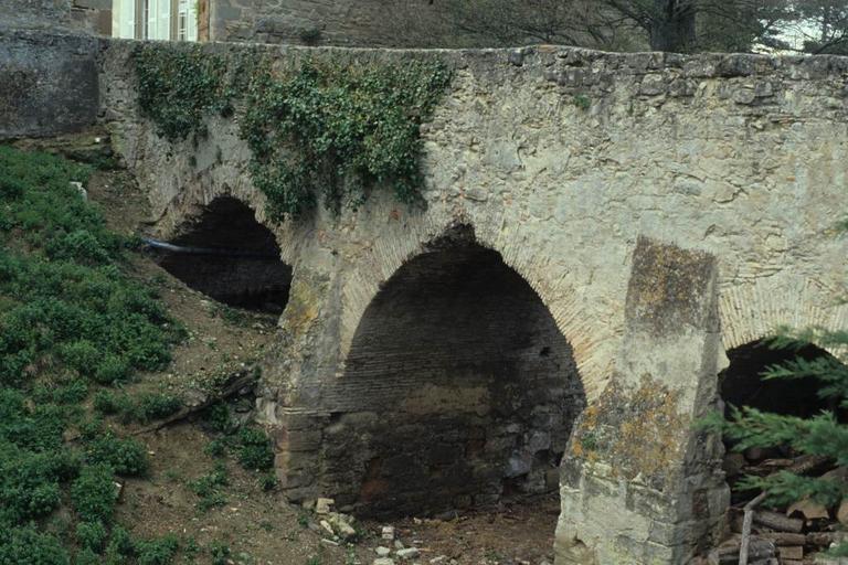 Pont et mur d'enceinte.