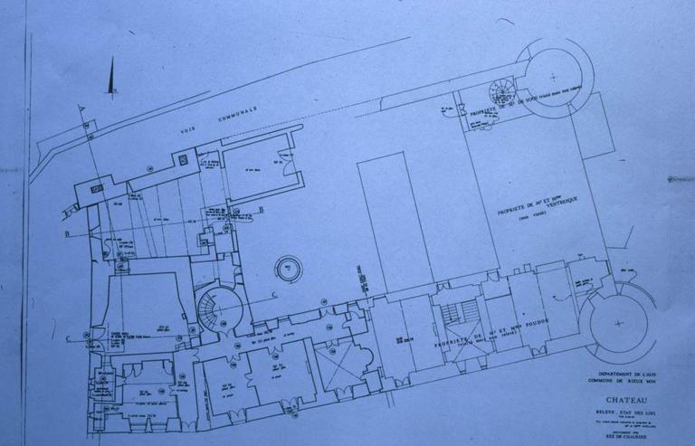 Relevé état des lieux, plan du RDC.