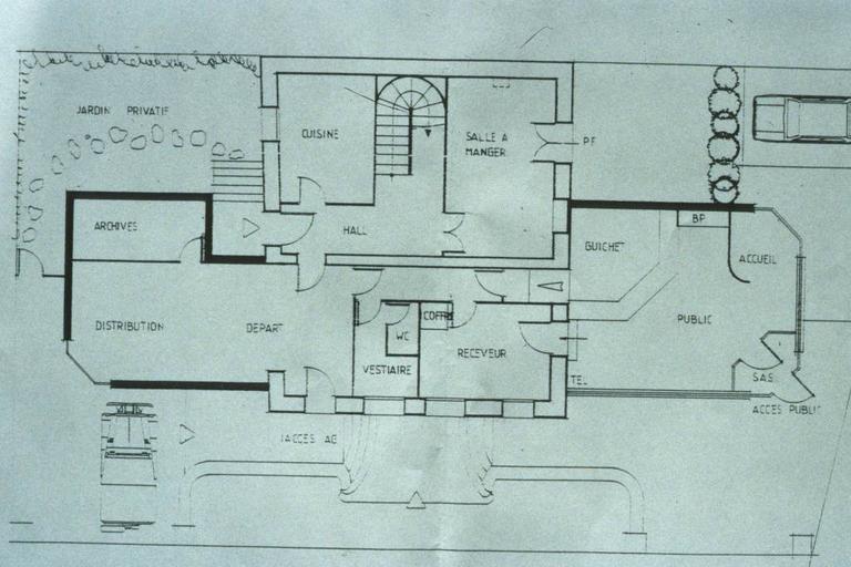 Plan d'aménagement actuel.