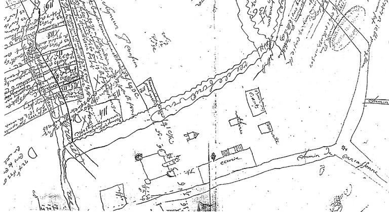 Plan du 18e (Archives départementales Aude cote IFi1138).