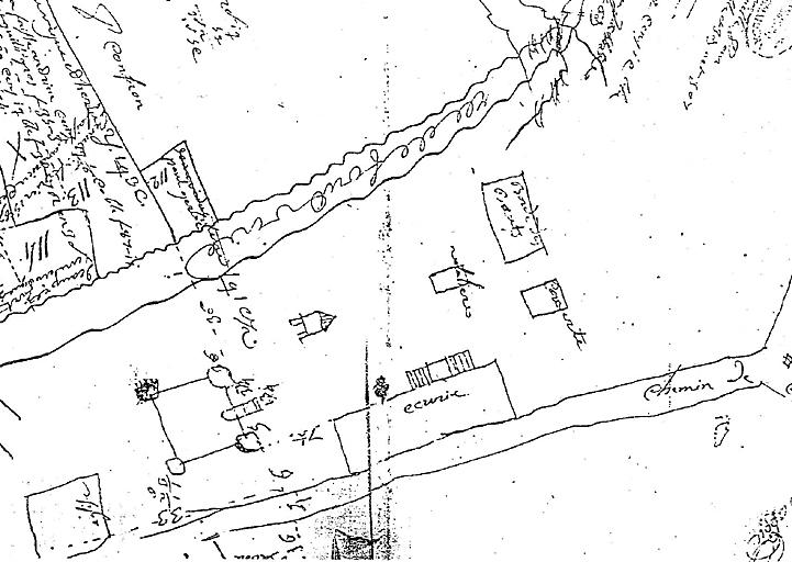 Plan du 18e (Archives départementales Aude cote IFi1138) : détail.