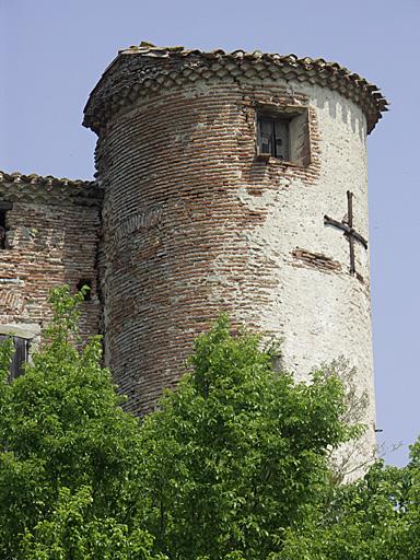 Façade sud-ouest : tour sud.