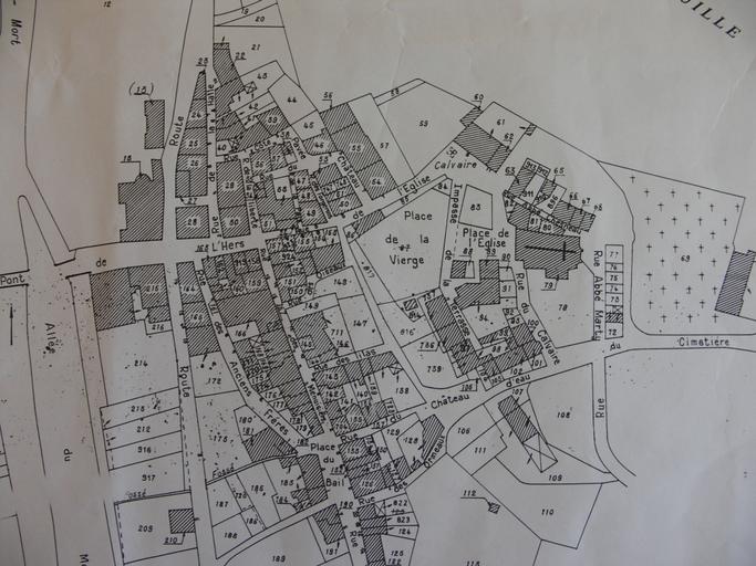 Plan cadastral du village.