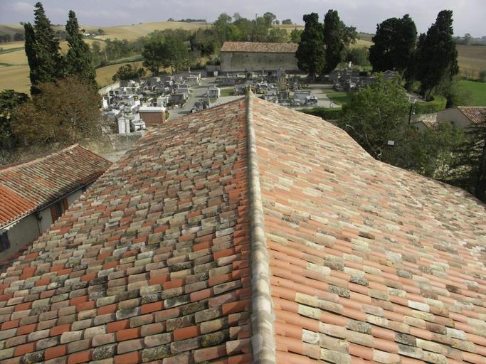 Vue du cimetière depuis le clocher.