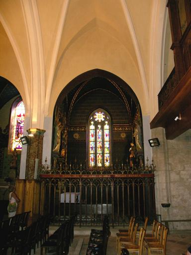 Chapelle de la Bonne Mort, vue d'ensemble depuis la nef.