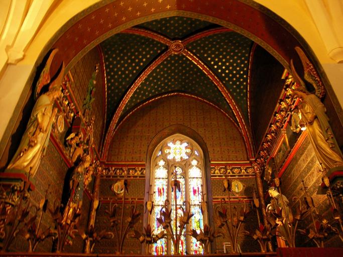 Chapelle de la Bonne Mort, vue du décor de la voûte.