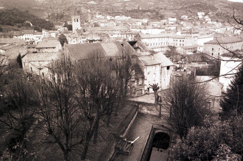 Vue d'ensemble du village avec l'église St Martin du Jaur.