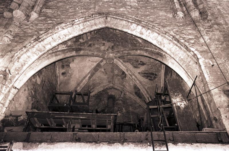 Vue intérieure d'une chapelle latérale : voûte.