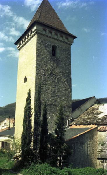 Vue extérieure : clocher.