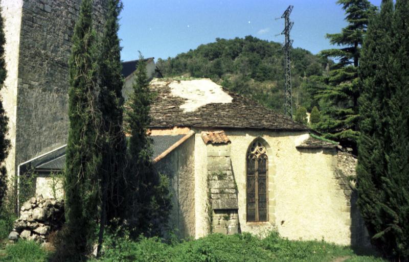 Vue extérieure : clocher.