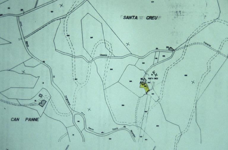 Plan de localisation de la chapelle.