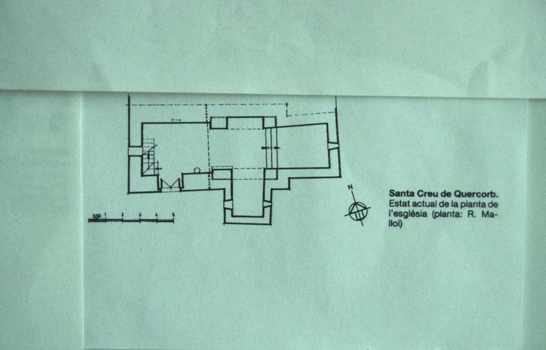 Plan de la chapelle en catalan.