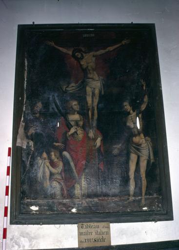 Tableau : christ en croix.