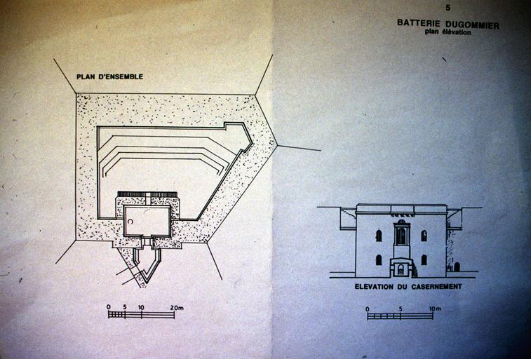 Plan d'ensemble ; élévation.