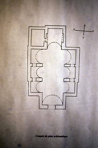 Croquis de plan schématique.