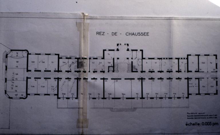 Plan du rez-de-chaussée.