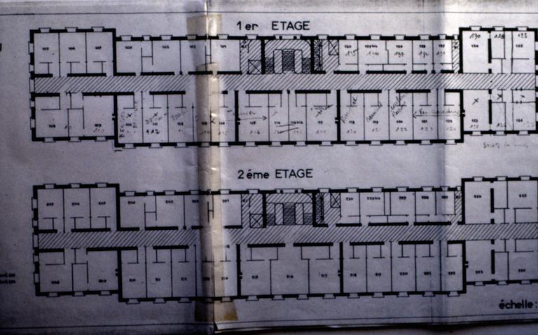 Plan 1er et 2e étage.