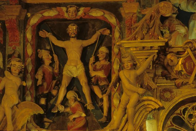 Deuxième niveau : détail de la Crucifixion de saint André.