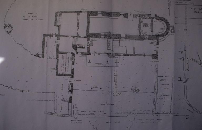 Plan de l'ensemble du monastère de Corbiac.