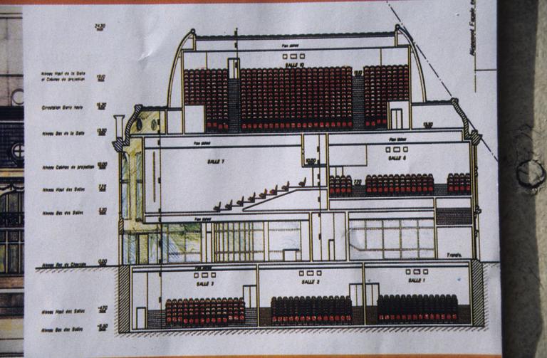 Plan du bâtiment réalisé pour le projet du Multiplexe.