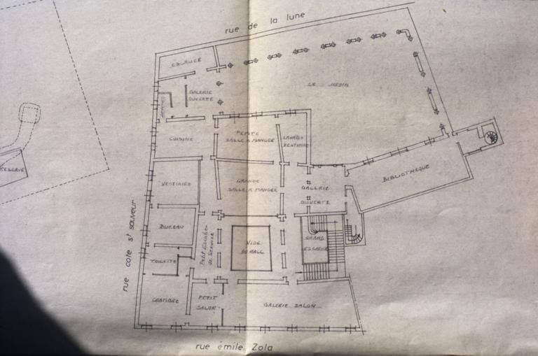 Plan du bâtiment.