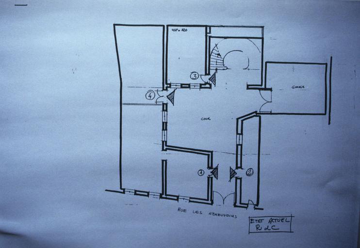 Plan du rez-de-chaussée.