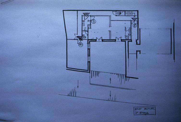 Plan du 3e étage.