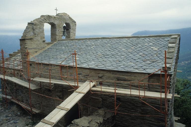 Vue d'ensemble pendant travaux de restauration.