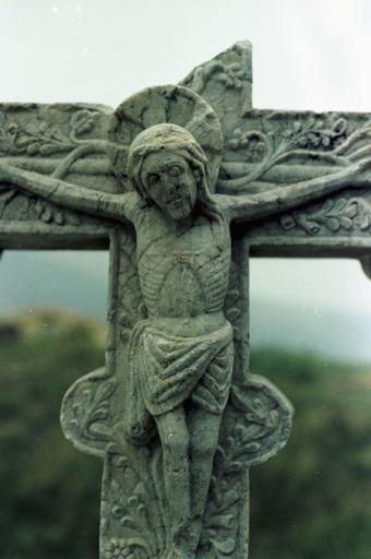 Détail du Christ sur la croix.