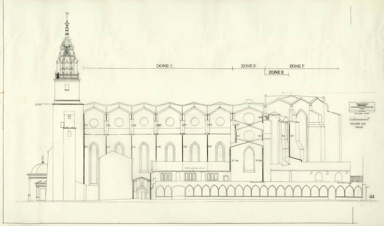 Projet : mise hors d'eau générale. Façades Sud.