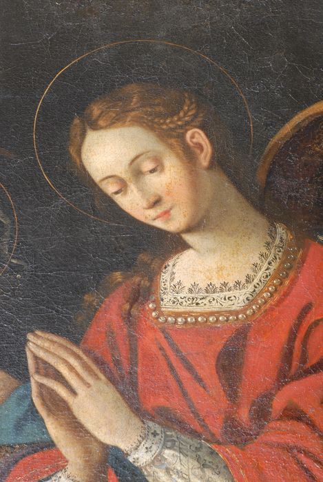 tableau : Le Sommeil de l'Enfant Jésus, détail
