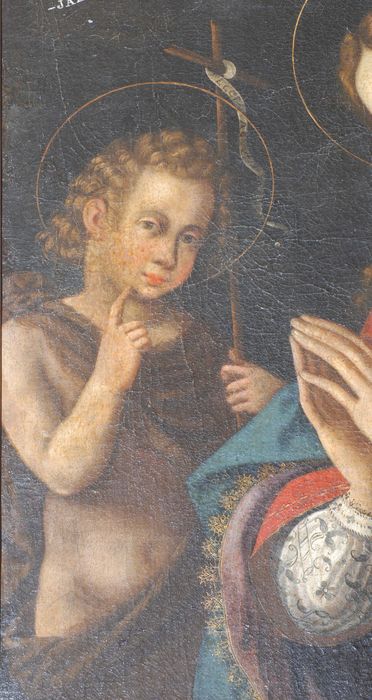 tableau : Le Sommeil de l'Enfant Jésus, détail