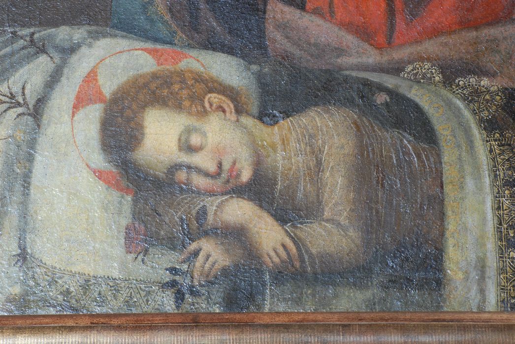 tableau : Le Sommeil de l'Enfant Jésus, détail
