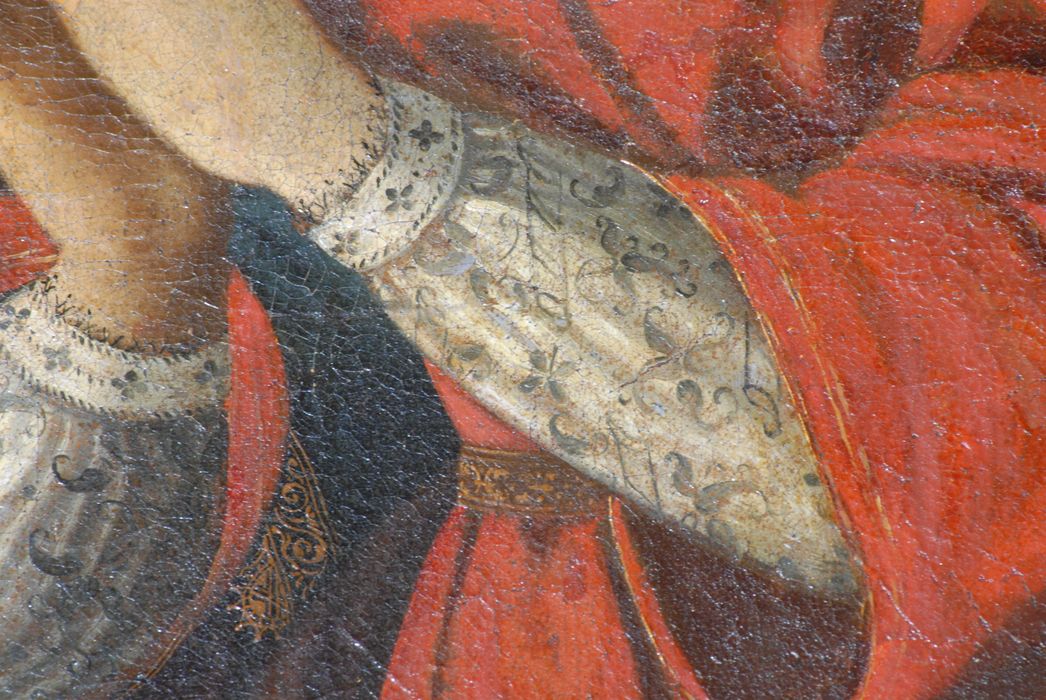 tableau : Le Sommeil de l'Enfant Jésus, détail