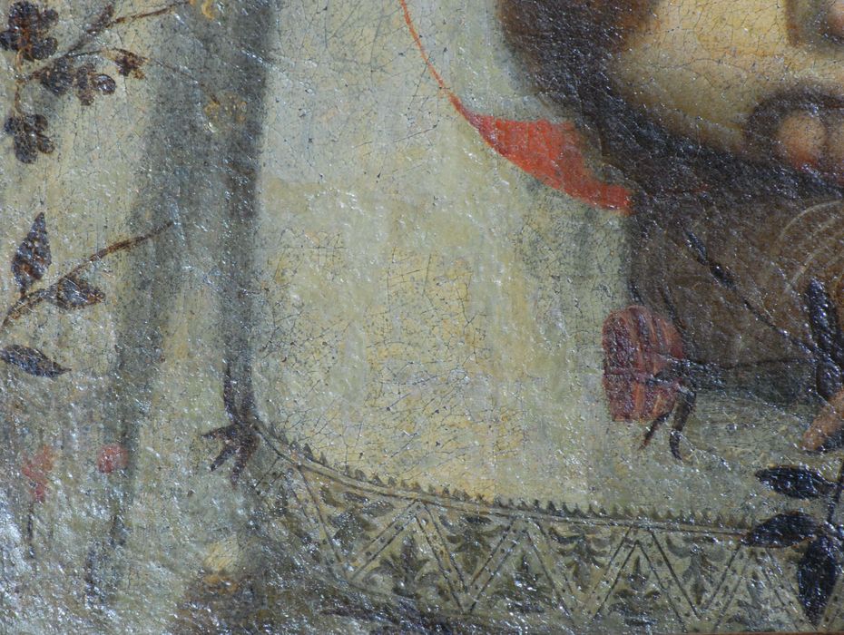 tableau : Le Sommeil de l'Enfant Jésus, détail