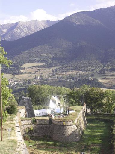 Vue d'ensemble du bastion vers le sud depuis les remparts ouest.